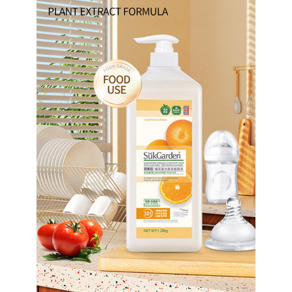 SukGarden Apple Fruit and Vegetable Dishwashing Liquid - Household Food Grade 1280ML (Pack of 2) — product information 4
