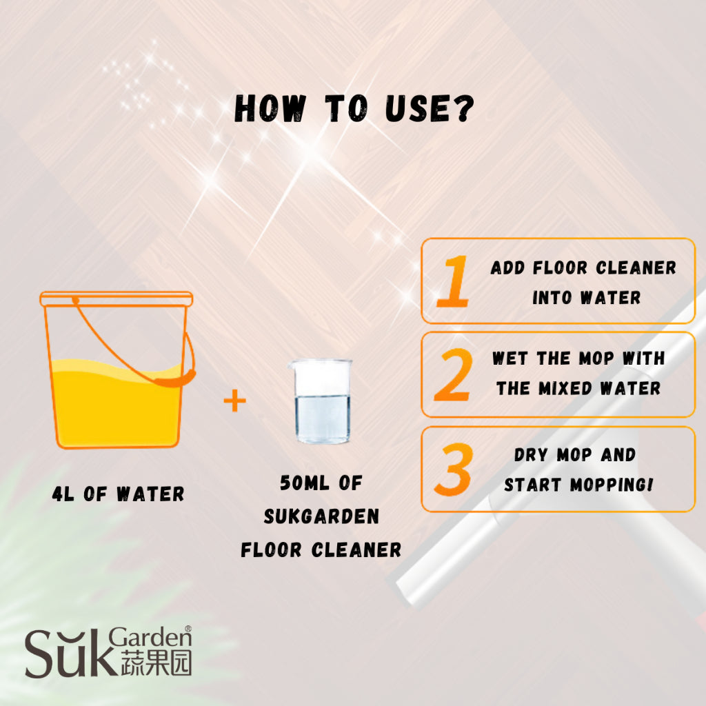 SukGarden Multi Effect Concentrated Floor Cleaner (Robot Vacuum Friendly) — product information 7