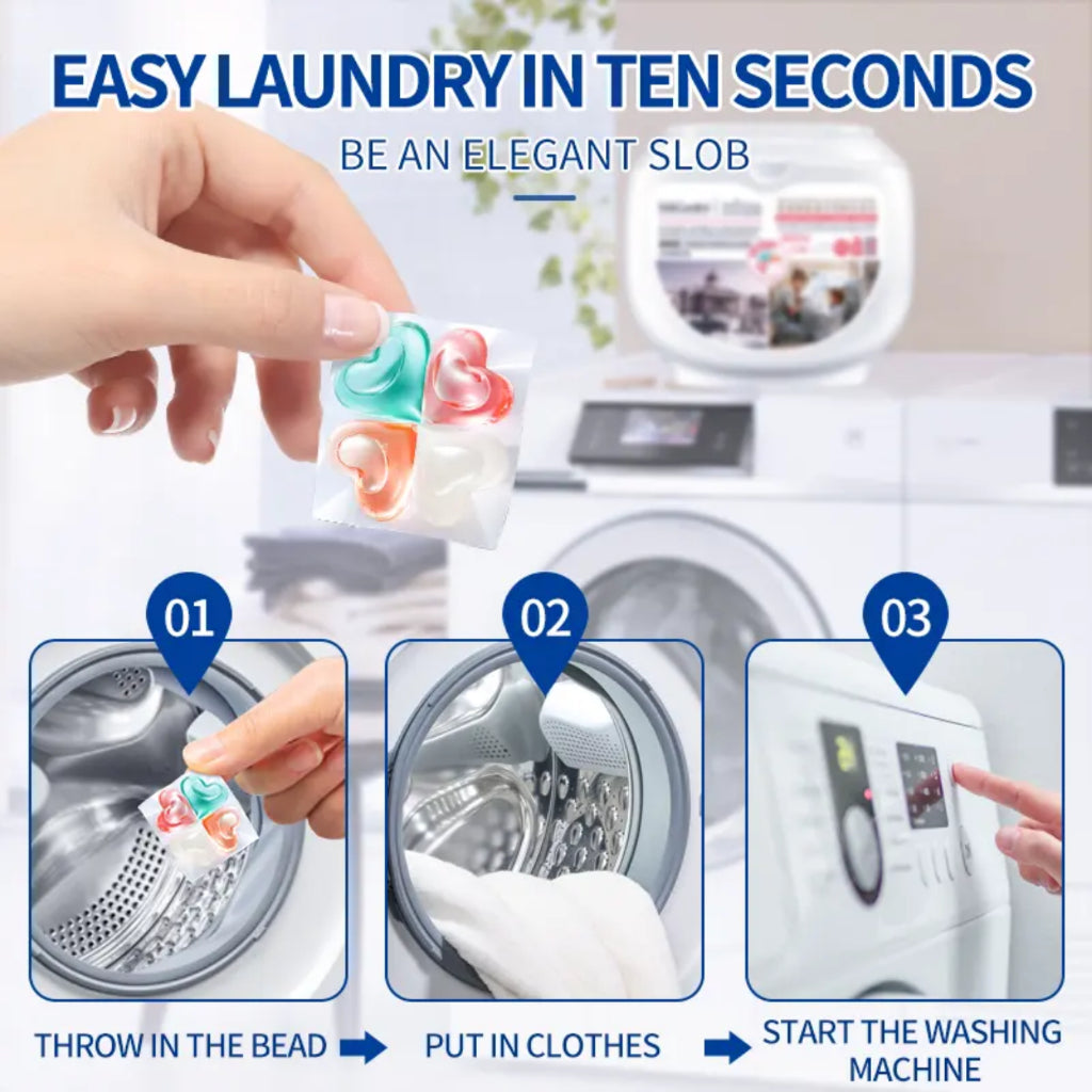 SukGarden 4 IN 1 Laundry Capsules Plant Based Concentrated Anti Bacterial & Dust Mite Detergent Pods — product information 3
