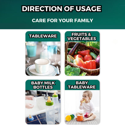 SukGarden Food Safe Plant Based Enzymes Fruits Vegetables Dishwashing Cleaning Liquid Detergent 0.8L — product information 2