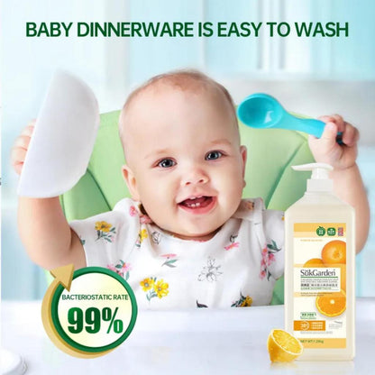 SukGarden Lemon Fruit and Vegetable Dishwashing Liquid - Household Food Grade 1280ML (Pack of 2) — product information 1