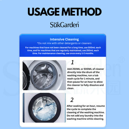 SukGarden Plant Based Washing Machine Cleaner 500ML — product information 2