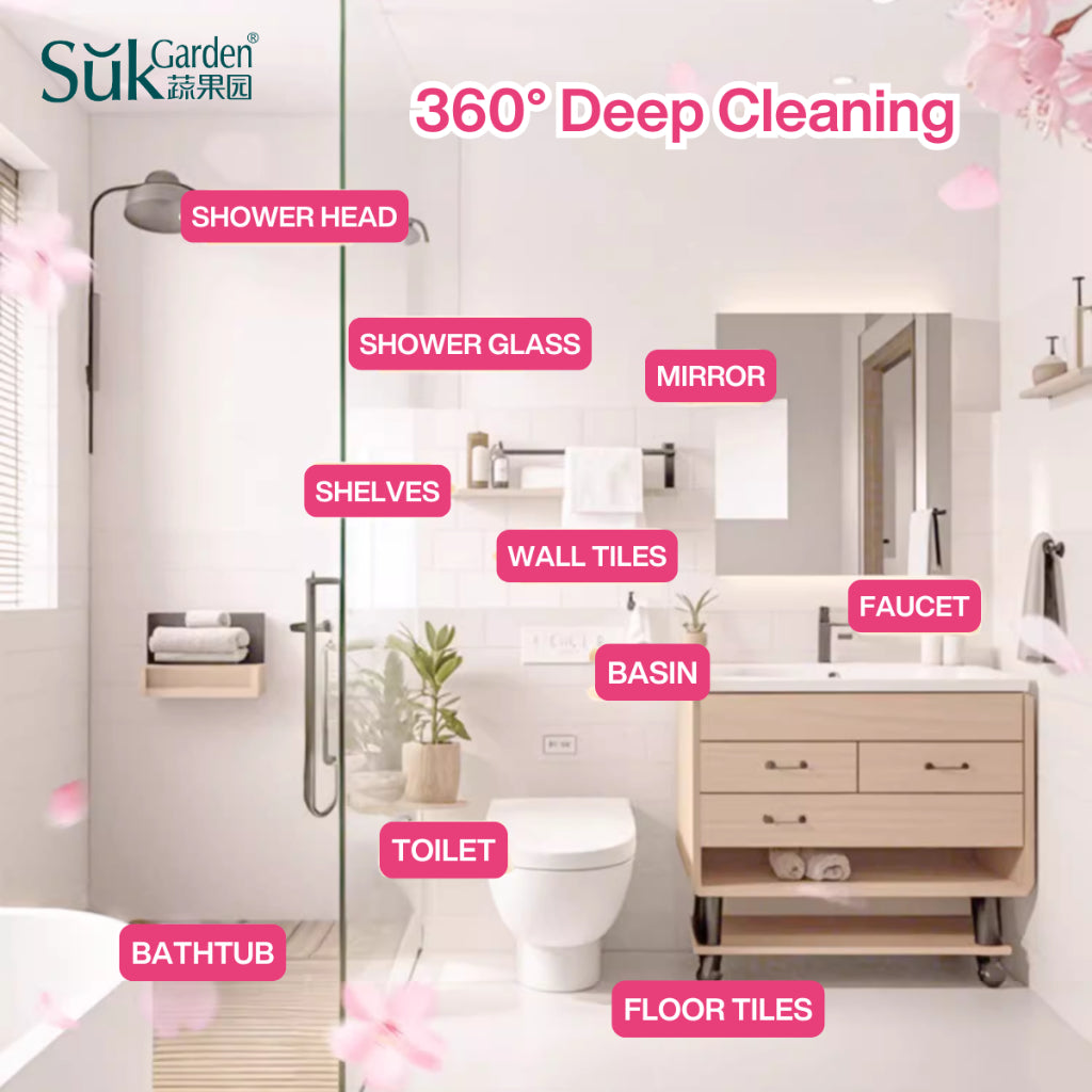 SukGarden Kitchen Multi-Purpose Bathroom Household Cleaning Spray Bundle Set — product information 6