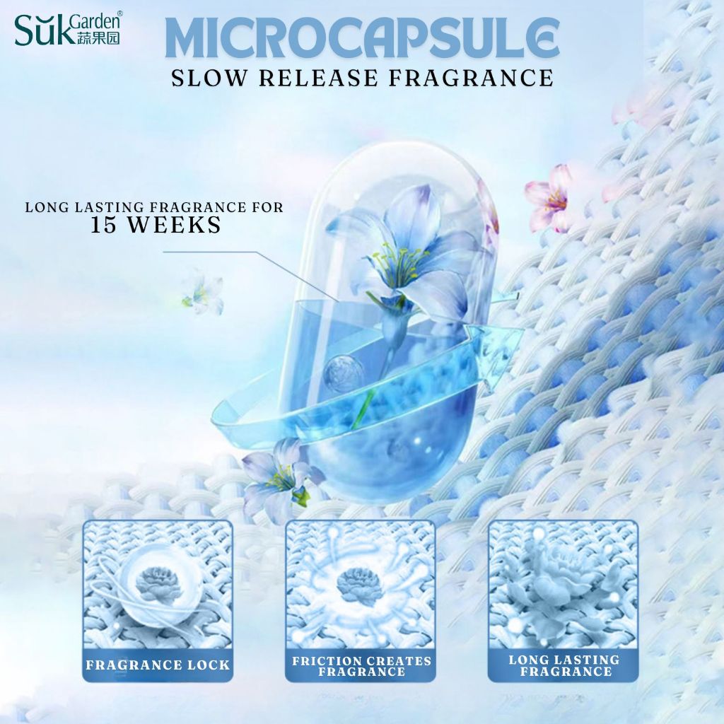 SukGarden Premium Plant Based Scent Booster Fragrance Beads Bluebell Iris / Rose Sakura 228G — product information 4