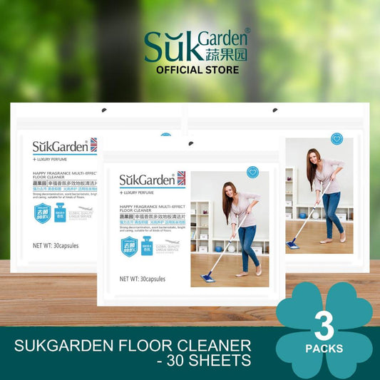SukGarden Floor Cleaner Soluble Sheet Plant-based Concentrated Multi Purpose Cleaning Detergent 30pc — product image