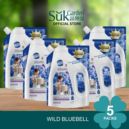 SukGarden Concentrated Laundry Liquid Detergent Perfume Scented Plant Based 0.5L Refill Packets — product information 6