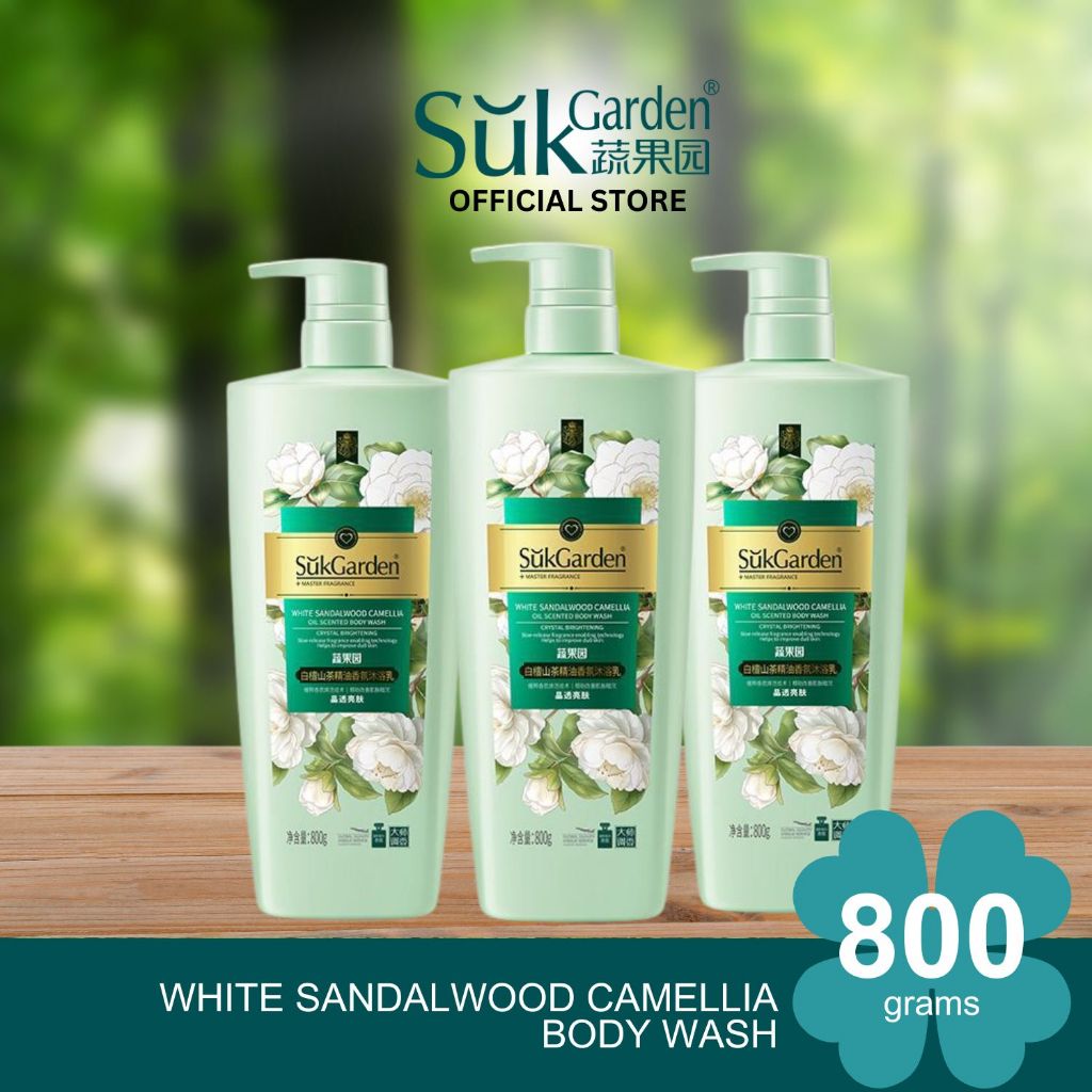 SukGarden Essential Oil Bright Smooth Hydrated Skin Body Wash 800g — 3 Bottles — product information 10