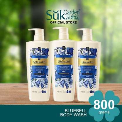 SukGarden Essential Oil Bright Smooth Hydrated Skin Body Wash 800g — 3 Bottles — product information 8