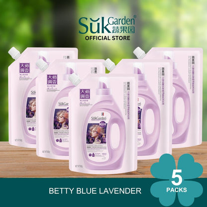 SukGarden Concentrated Laundry Liquid Detergent Perfume Scented Plant Based 0.5L Refill Packets — product information 10